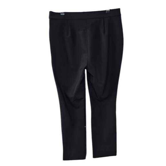 Lafayette 148 Womens Manhattan Pant, Lambskin Front, Stretch Back, Black, Size 8 - Picture 6 of 11